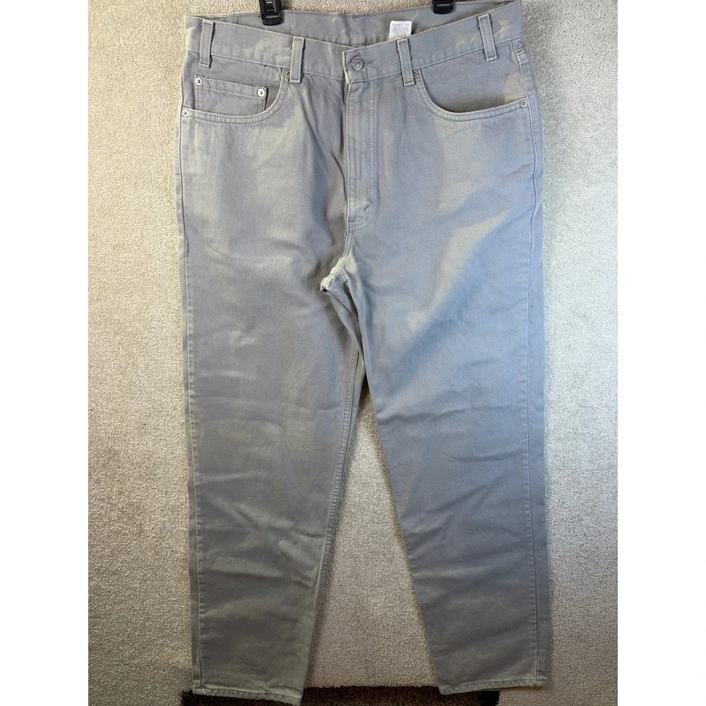 Vintage Levi's 550 Jeans Mens 36x34 Gray Denim Relaxed Fit‎ Tapered Leg USA Made
